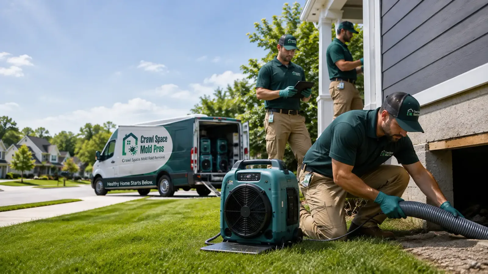 Crawl Space Mold Removal in Marilla, NY